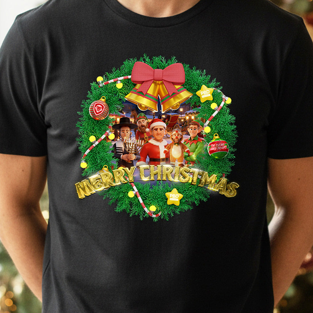 Merry Christmas PBD Podcast Team Short Sleeve T-Shirt