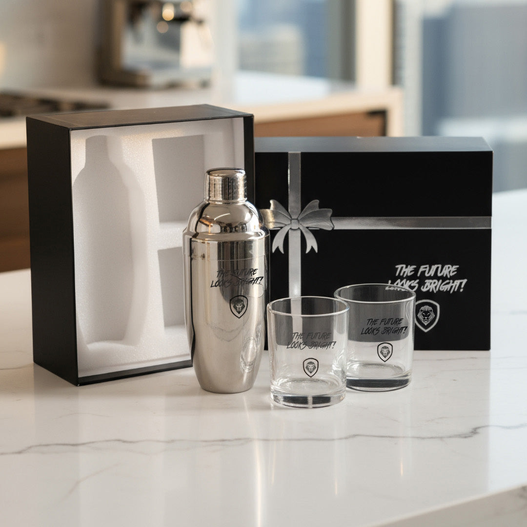 Future Looks Bright Silver Cocktail Gift Set