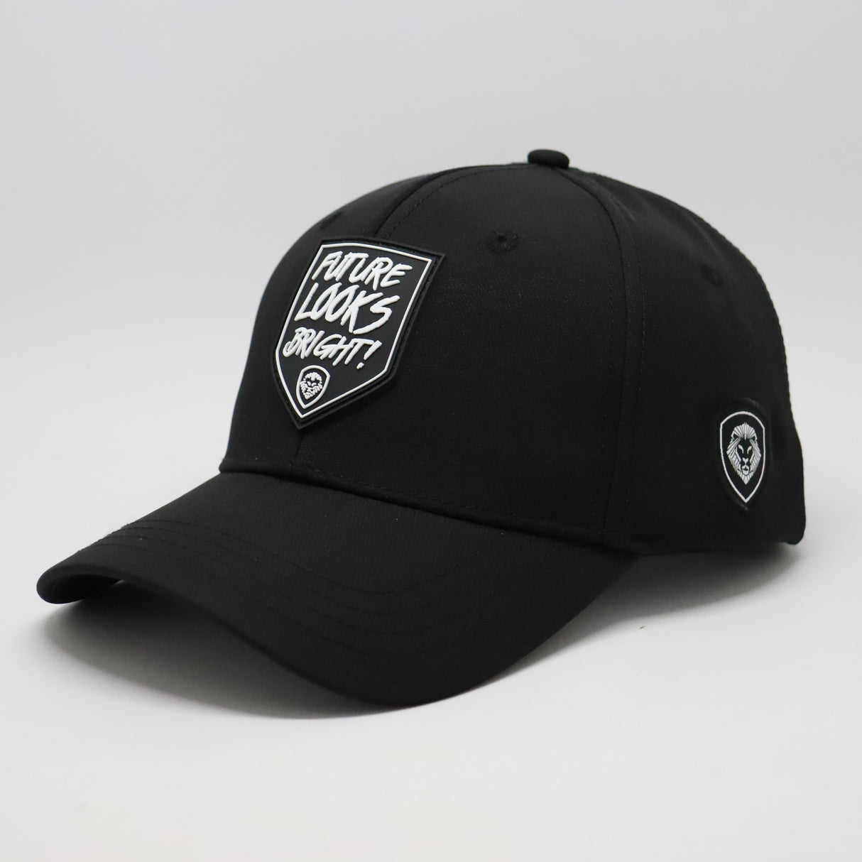 Future Looks Bright Shield Rubber Patch Diamond Black Snapback Hat