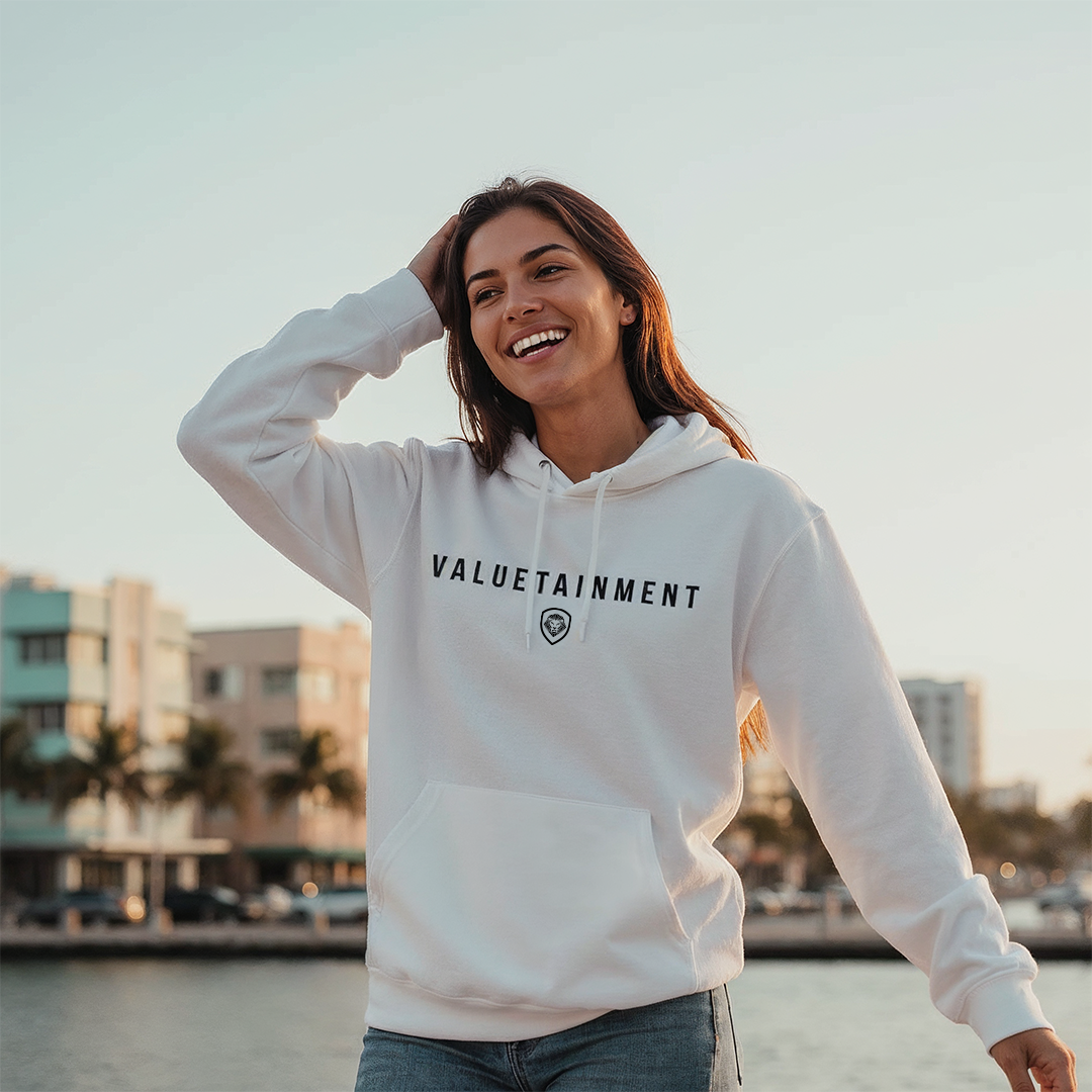 Future Looks Bright Pullover Hoodie - White