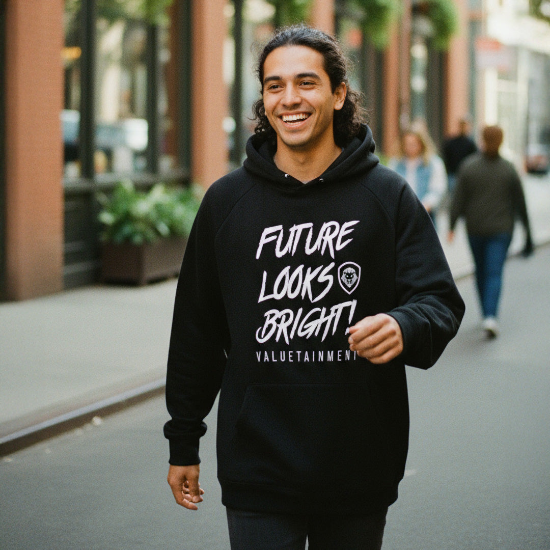 Future Looks Bright Long Sleeve Lightweight Hoodie