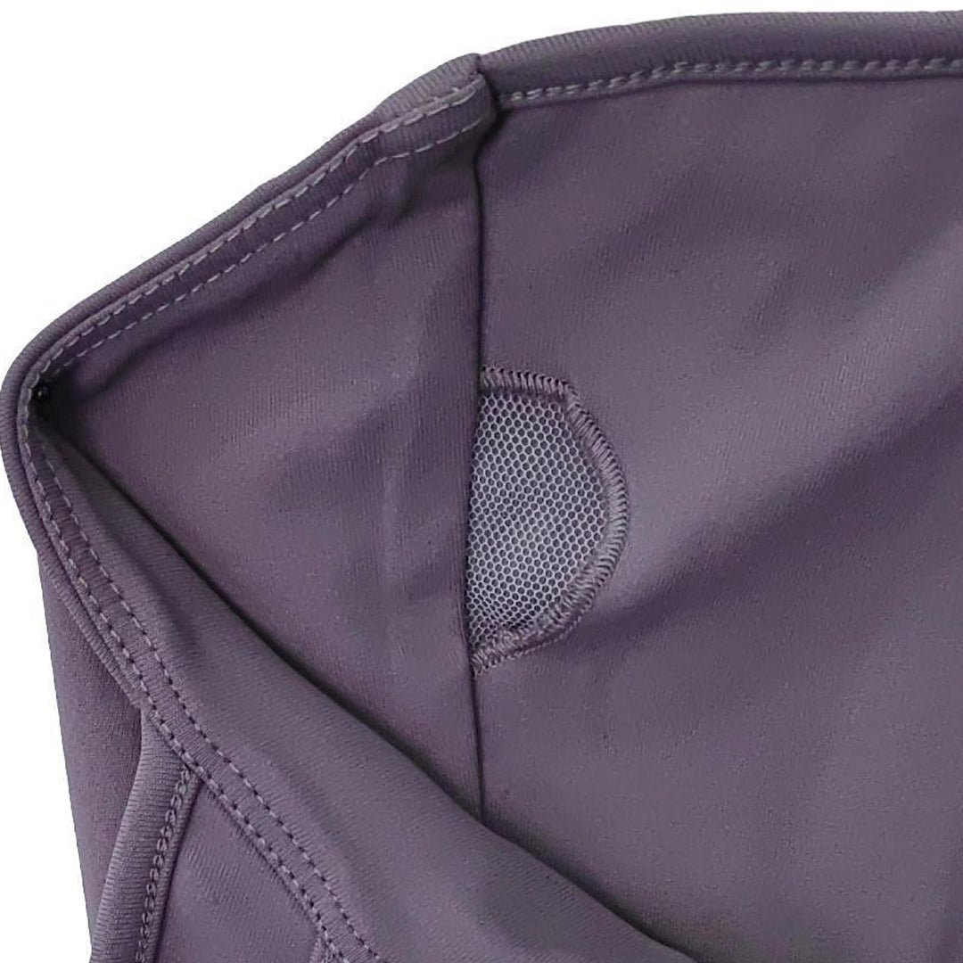 Women's Lion Shield Mocha and Gold Performance Sports Bra