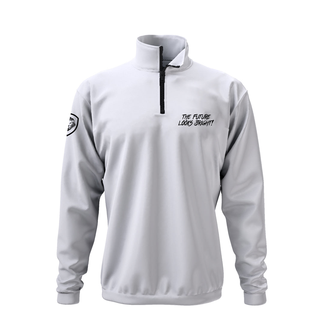 White Future Looks Bright Performance 1/4 Zip
