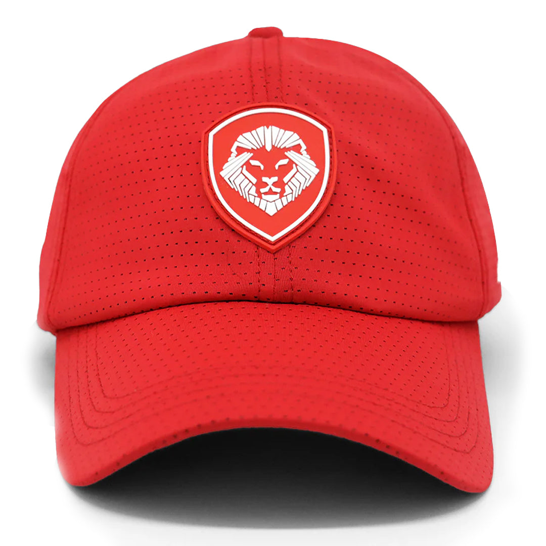 VT Shield Future Looks Bright Red Velcro Performance Perforated Hat
