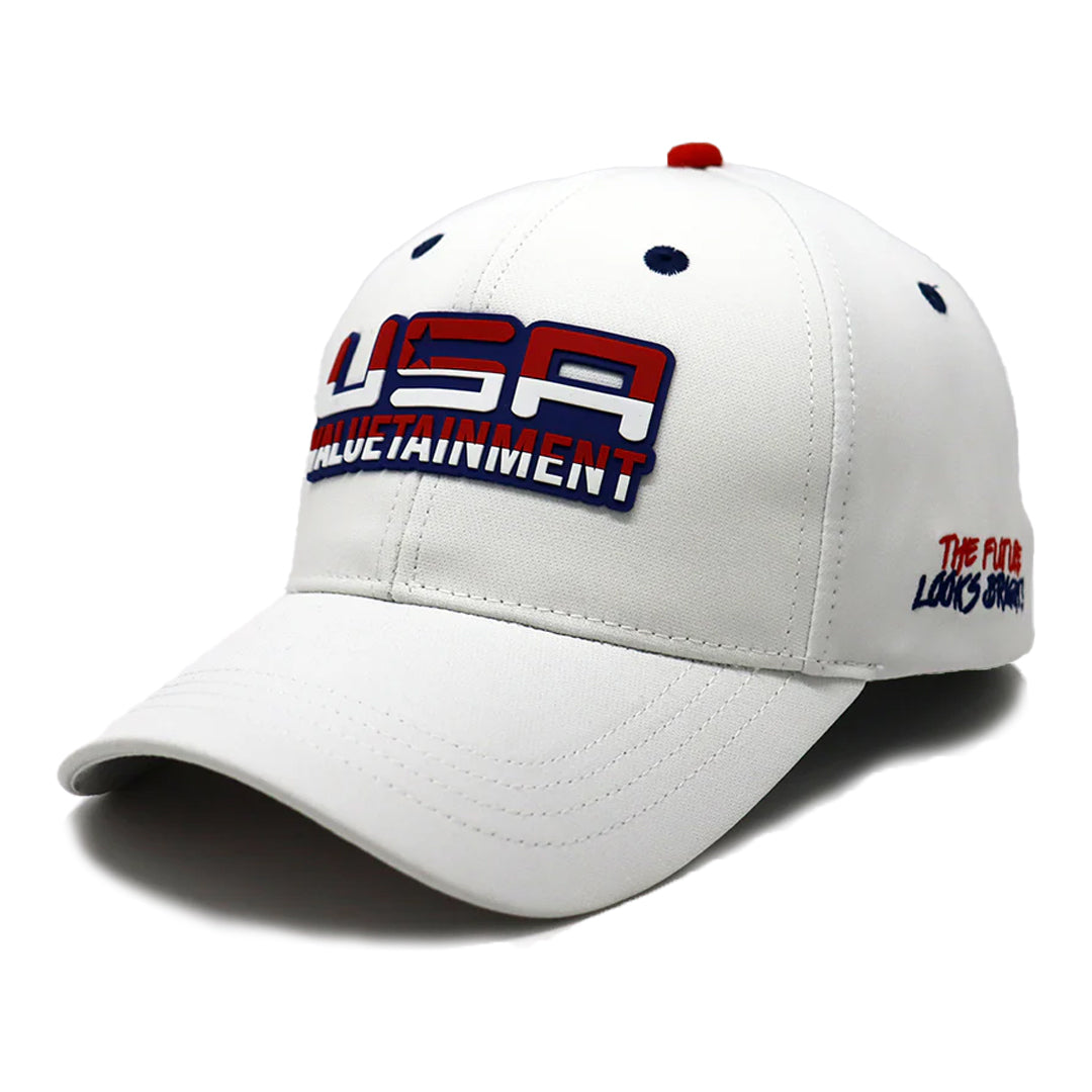 Future Looks Bright USA Valuetainment Rubber Patch White Snapback Hat