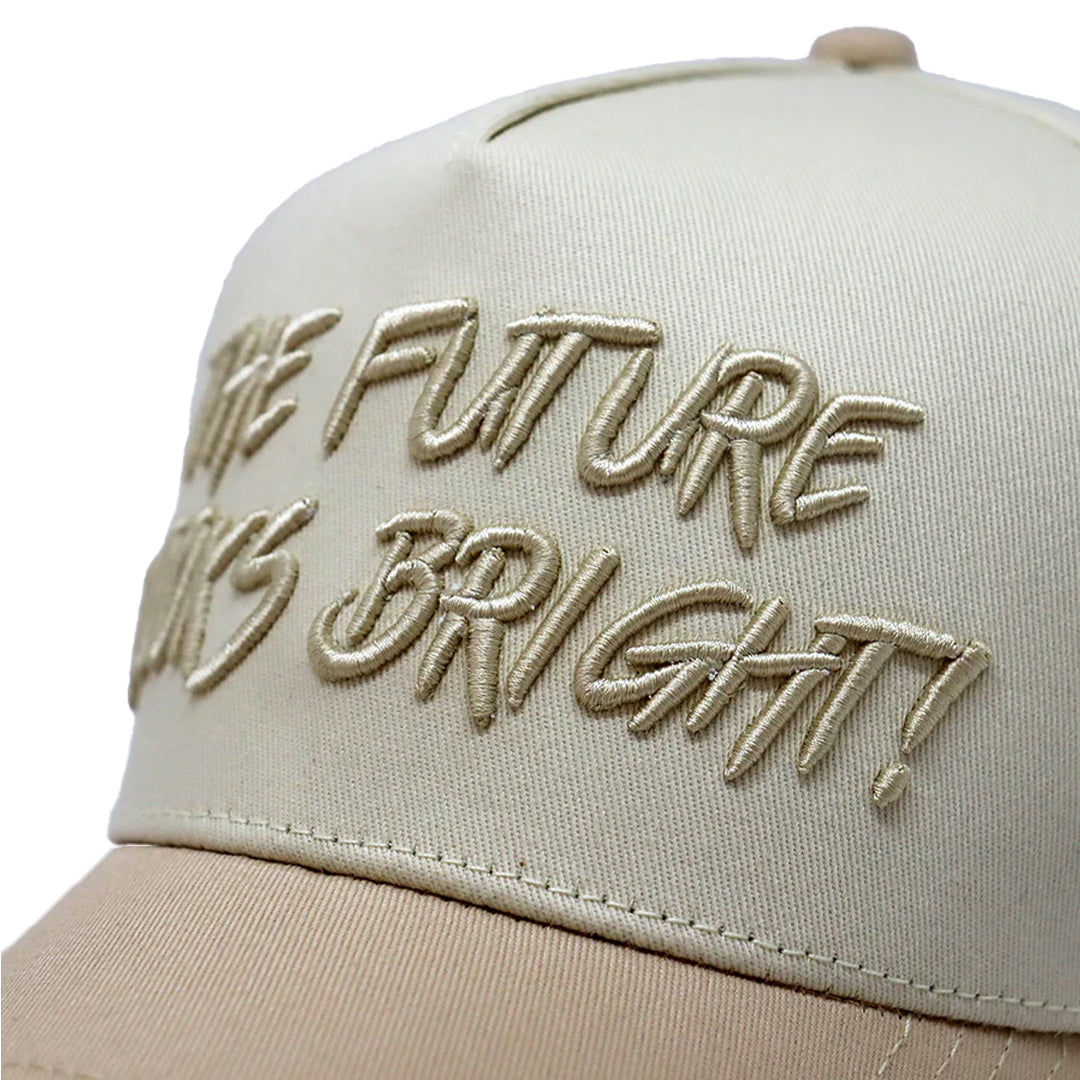 Future Looks Bright Beige Snapback hat