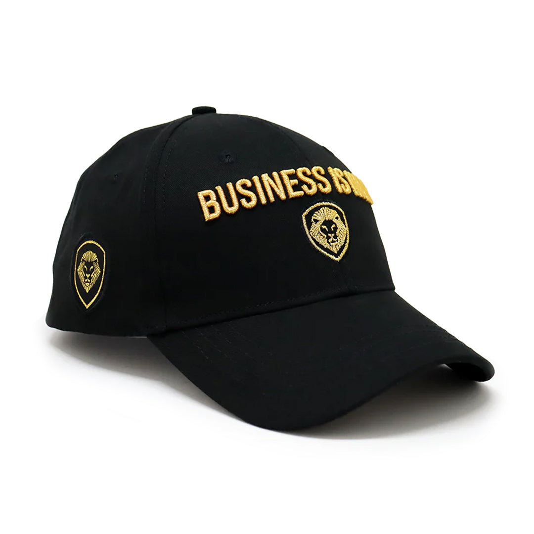 Business is War Gold and Black Snapback Hat