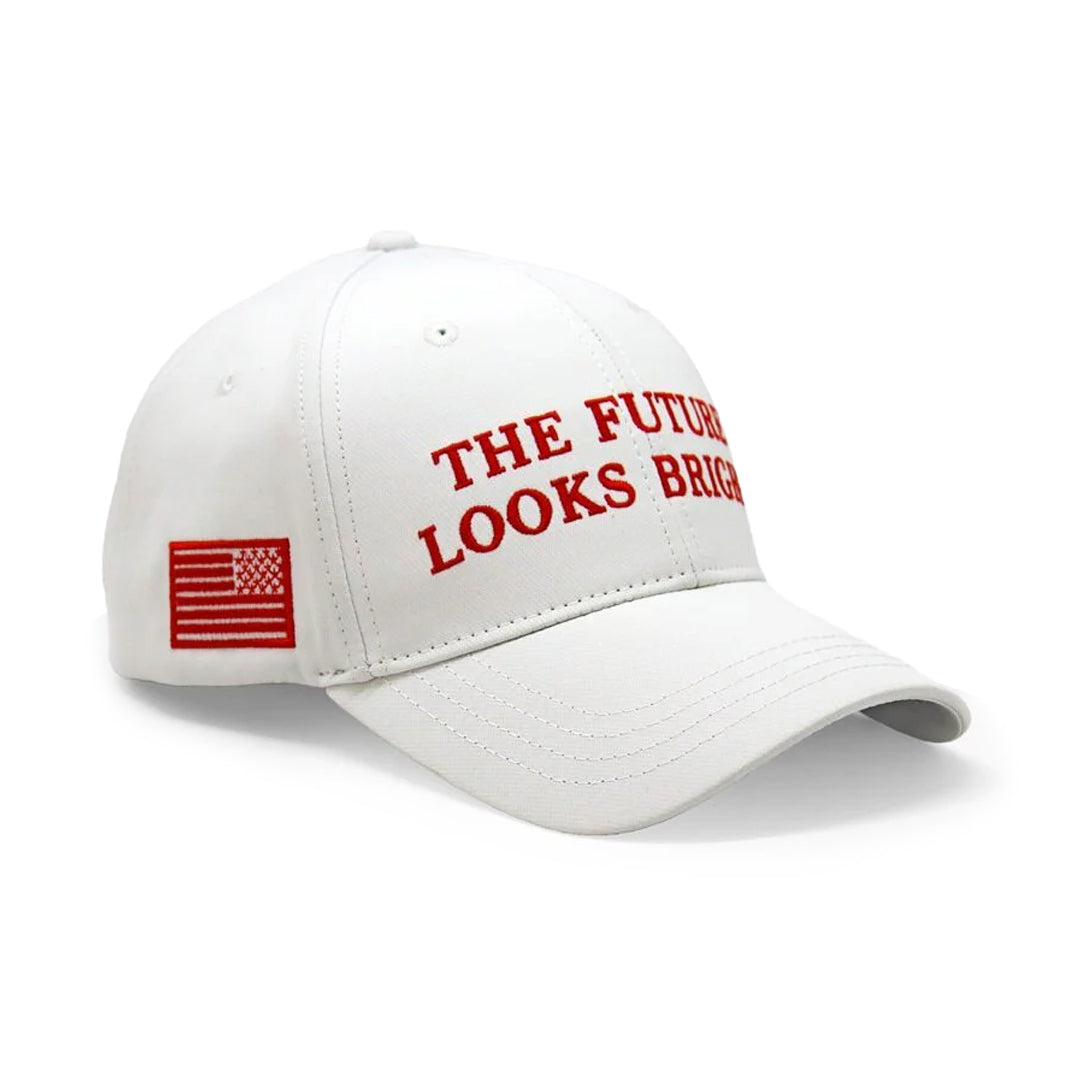 The Future Looks Bright White Election Snapback hat