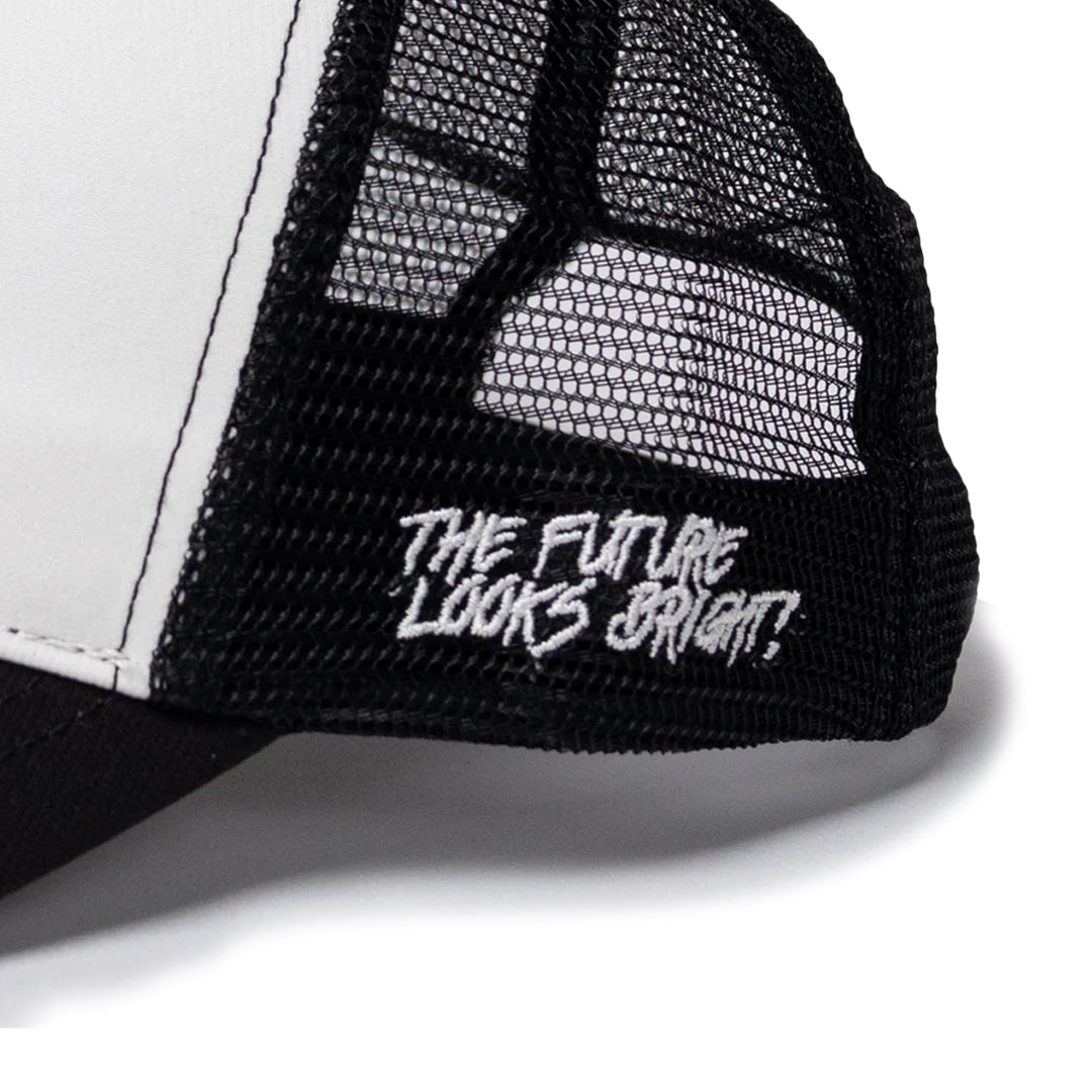 The Future Looks Bright Trucker Hat - Black & White