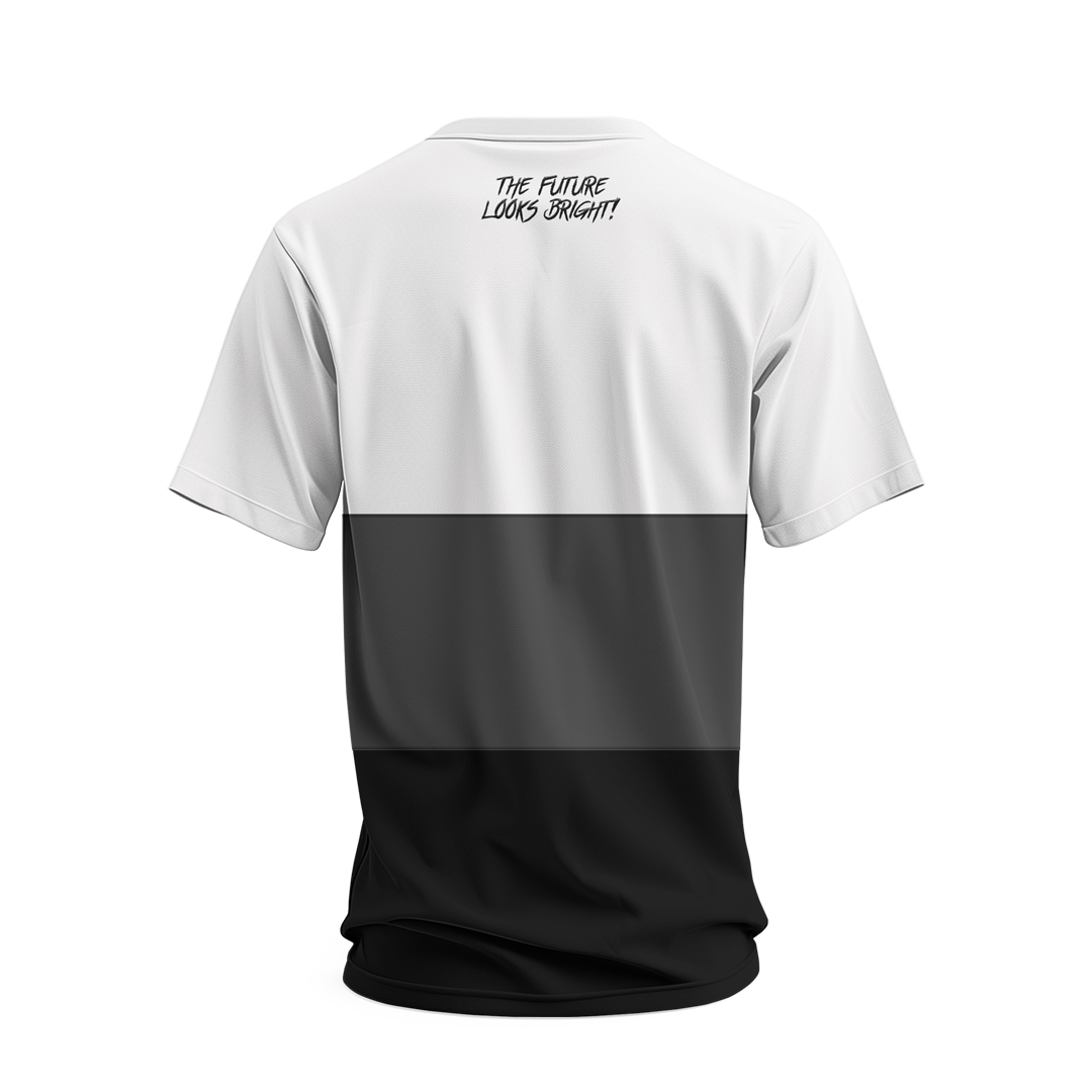 Future Looks Bright Lion Shield White Tri Color Premium Short Sleeve T-Shirt