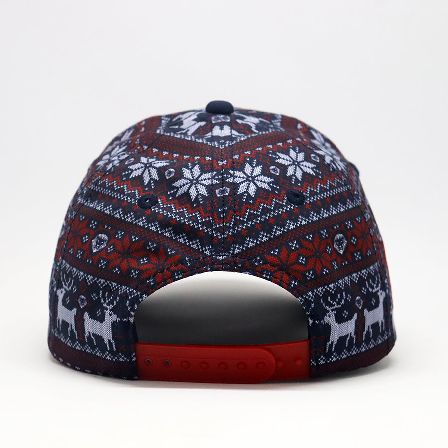 Future Looks Bright Holiday Knit Pattern Snapback Hat