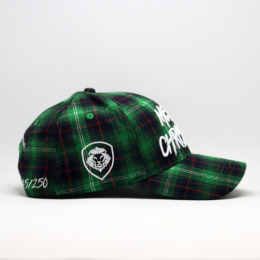 **Limited Edition** 1 of 250 Merry Christmas Green Flannel Plaid Snapback Hat
