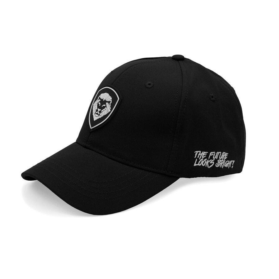 VT Shield Logo Future Looks Bright Black & White Flex Fit Hat