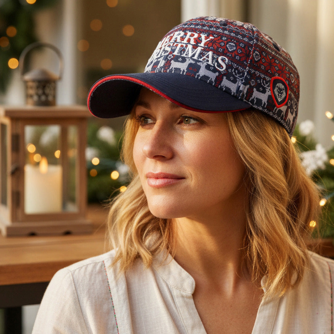 Future Looks Bright Holiday Knit Pattern Snapback Hat