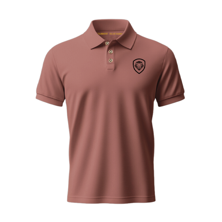 Future Looks Bright Lion Shield Premium Red Polo Shirt
