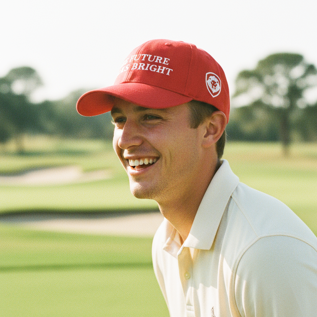 The Future Looks Bright Red Election Snapback hat