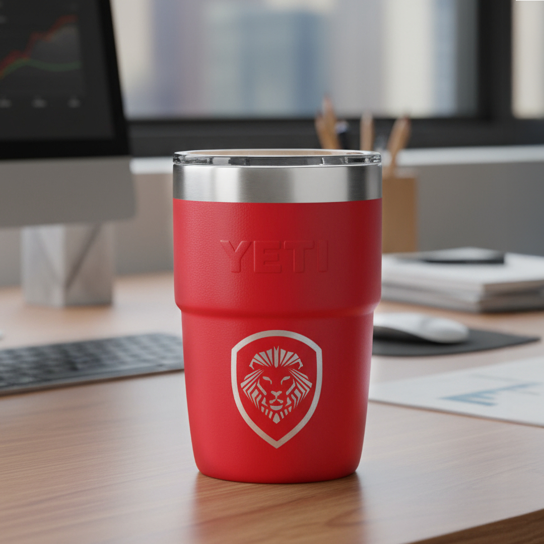 Future Looks Bright Valuetainment Red YETI Rambler 8 oz