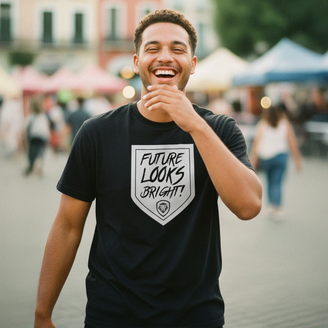 Future Looks Bright Black Out Short Sleeve T-Shirt