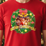 Merry Christmas PBD Podcast Team Red & Green Short Sleeve T-Shirt