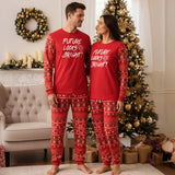 Future Looks Bright Christmas Pajamas Top & Bottom Set - Unisex
