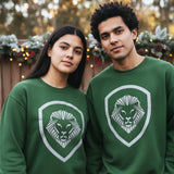 Valuetainment Green Raised Print Performance Crewneck Sweatshirt