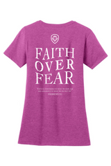 Women's Faith Over Fear Short Sleeves T-Shirt