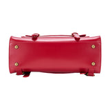 Women's Future Looks Bright Cherry Red Leather Premium Backpack