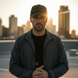 Future Looks Bright Black and Gray Raised Print Snapback Hat