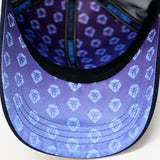 Future Looks Bright Dual Tone Gray and Blue Gradient Logo Snapback Hat