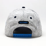 Future Looks Bright Dual Tone Gray and Blue Gradient Logo Snapback Hat