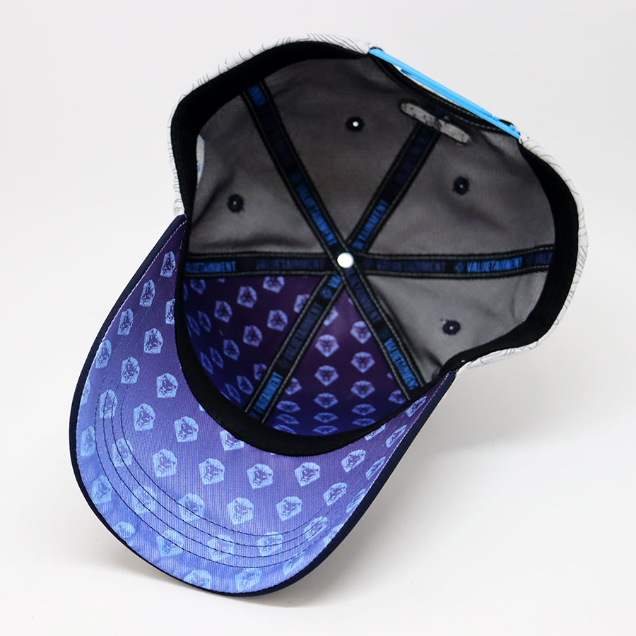 Future Looks Bright Dual Tone Gray and Blue Gradient Logo Snapback Hat