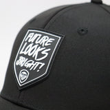 Future Looks Bright Shield Rubber Patch Diamond Black Snapback Hat