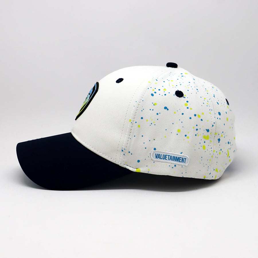Future Looks Bright Lion Shield Navy and White Speckled Snapback Hat