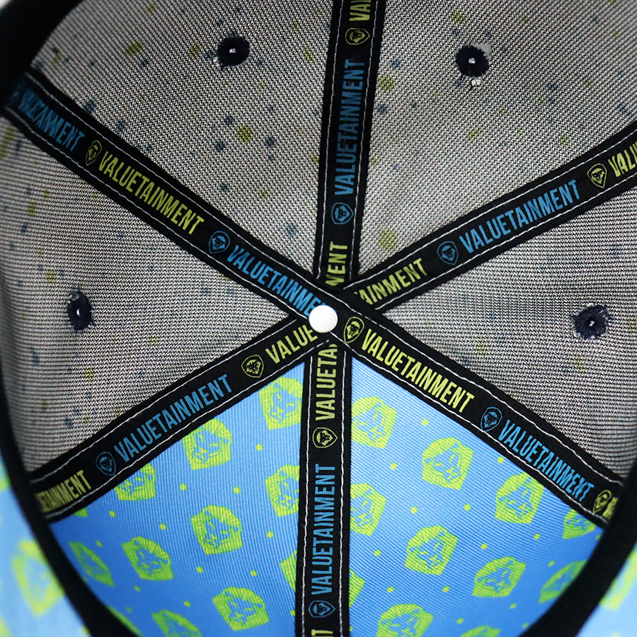 Future Looks Bright Lion Shield Navy and White Speckled Snapback Hat