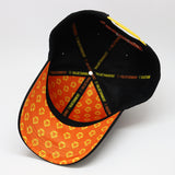 Future Looks Bright Lion Shield Black Yellow Gradient Snapback Hat