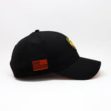 Future Looks Bright Lion Shield Black Yellow Gradient Snapback Hat