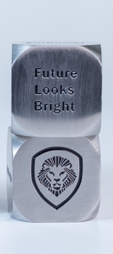 Stainless Steel Dice Paper Weight