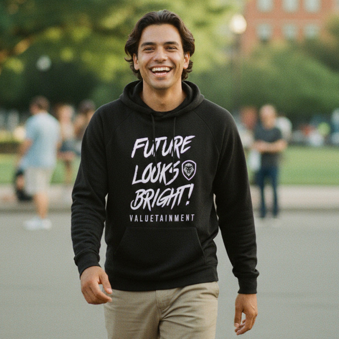 Future Looks Bright Long Sleeve Lightweight Hoodie
