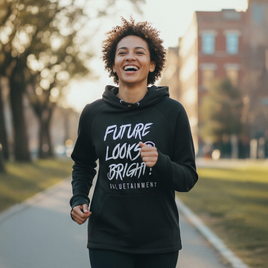 Future Looks Bright Long Sleeve Lightweight Hoodie