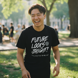 Future Looks Bright Black & White Short Sleeve T-Shirt
