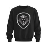 Valuetainment Black Raised Print Performance Crewneck Sweatshirt