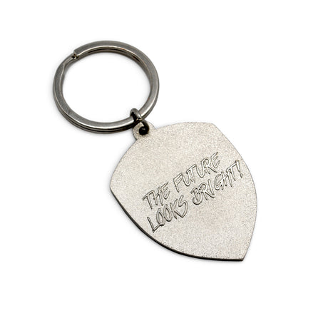 Silver Lion Shield Keychain