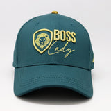 Future Looks Bright Boss Lady Hunter Green and Gold Snapback