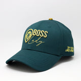 Future Looks Bright Boss Lady Hunter Green and Gold Snapback