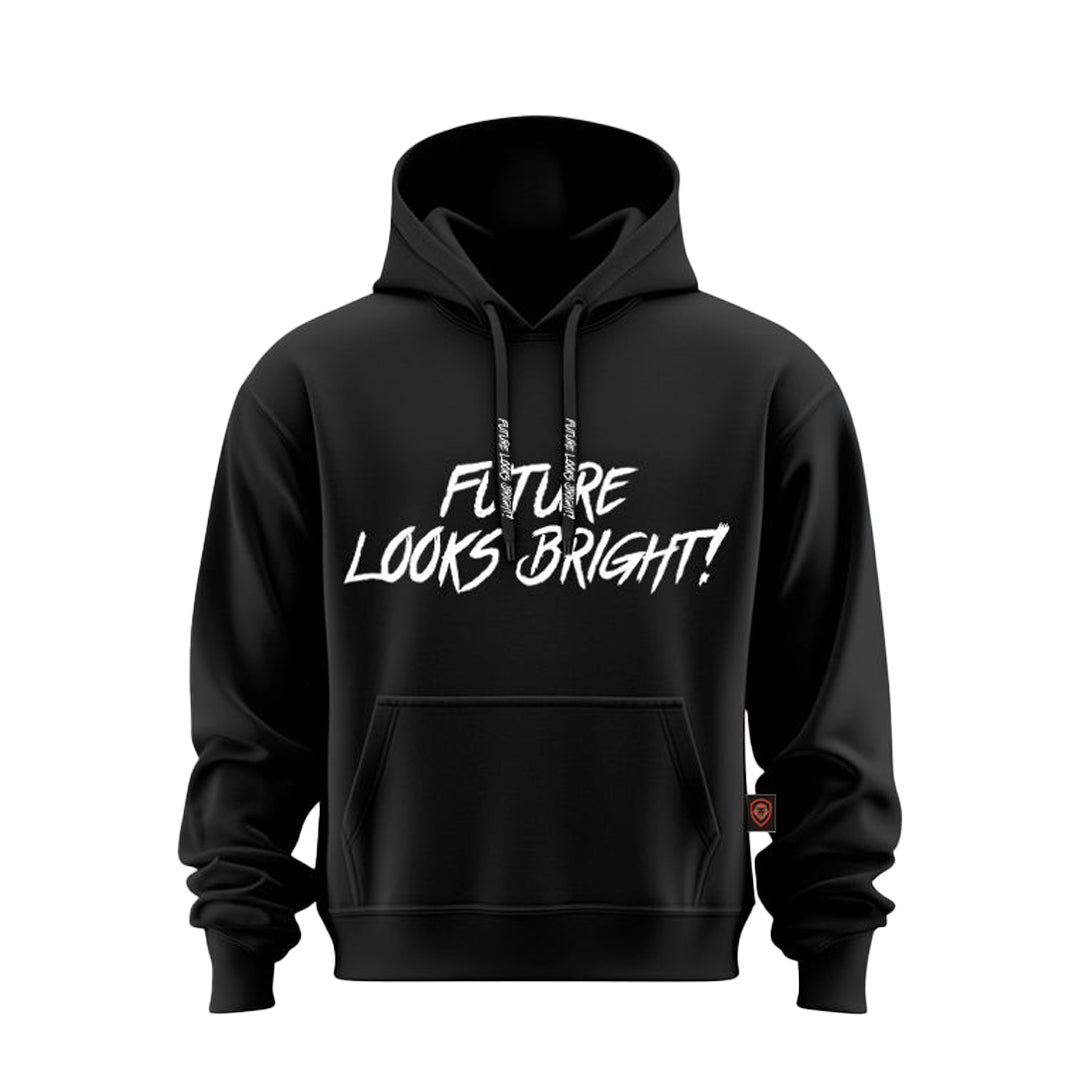 Men's Future Looks Bright White Lion Shield Premium Pullover Hoodie
