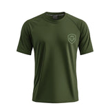 Future Looks Bright Army Green Performance Short Sleeve T-Shirt