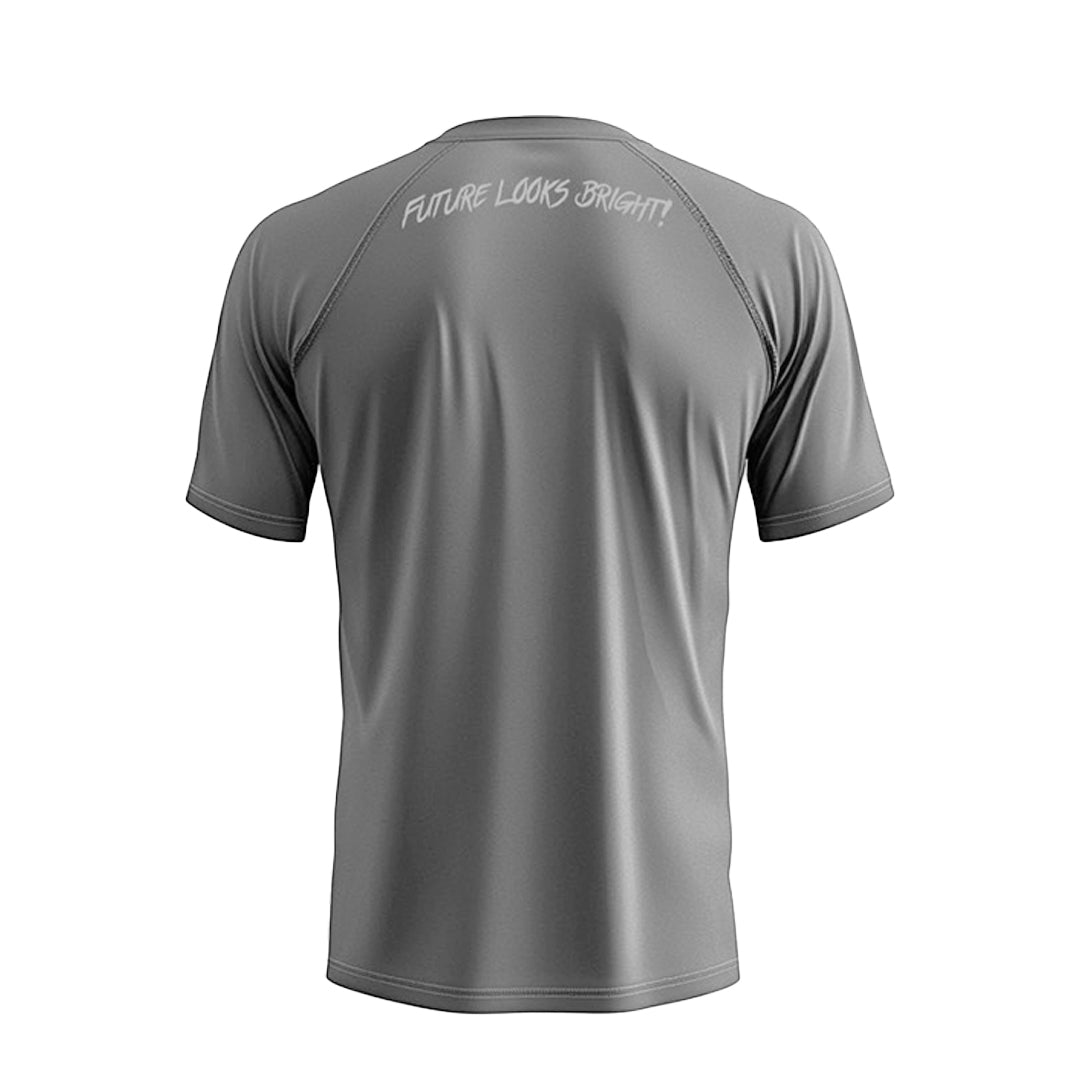 Future Looks Bright Grey Performance Short Sleeve T-Shirt