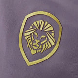 Women's Lion Shield Mocha and Gold Performance Sports Bra