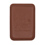 Future Looks Bright Brown Leather RFID Credit Card Holder