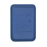 Future Looks Bright Blue Leather RFID Credit Card Holder